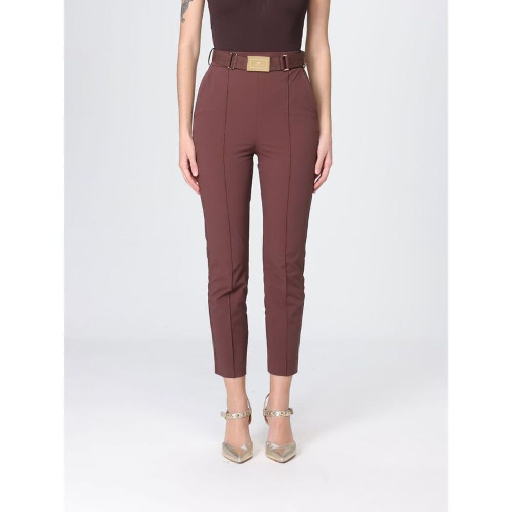 Elisabetta Franchi Women Cropped Cri�Pe Trousers Elisabetta Franchi